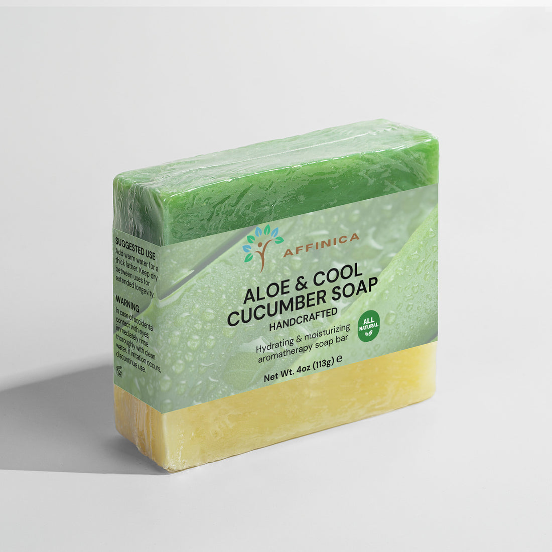 Handmade Bar Soap - Aloe & Cool Cucumber Soap