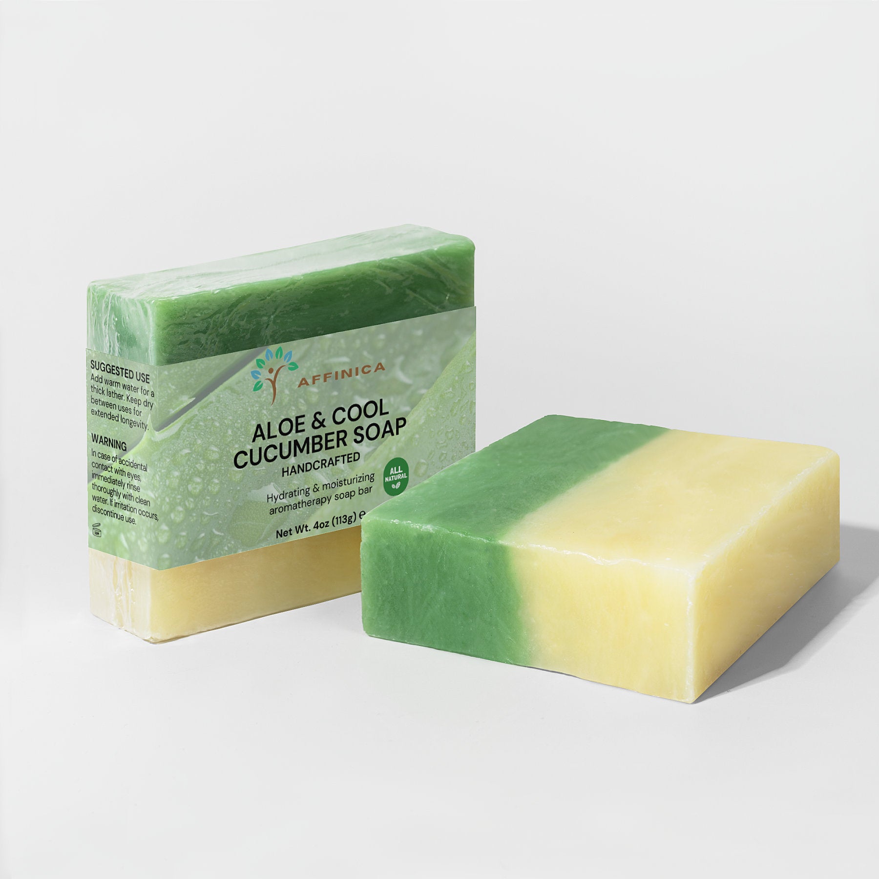 Handmade Bar Soap - Aloe & Cool Cucumber Soap