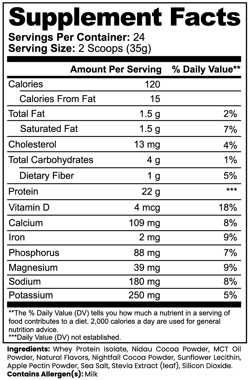 Whey Protein Isolate Chocolate