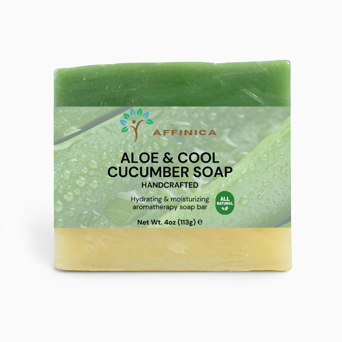 Handmade Bar Soap - Aloe & Cool Cucumber Soap