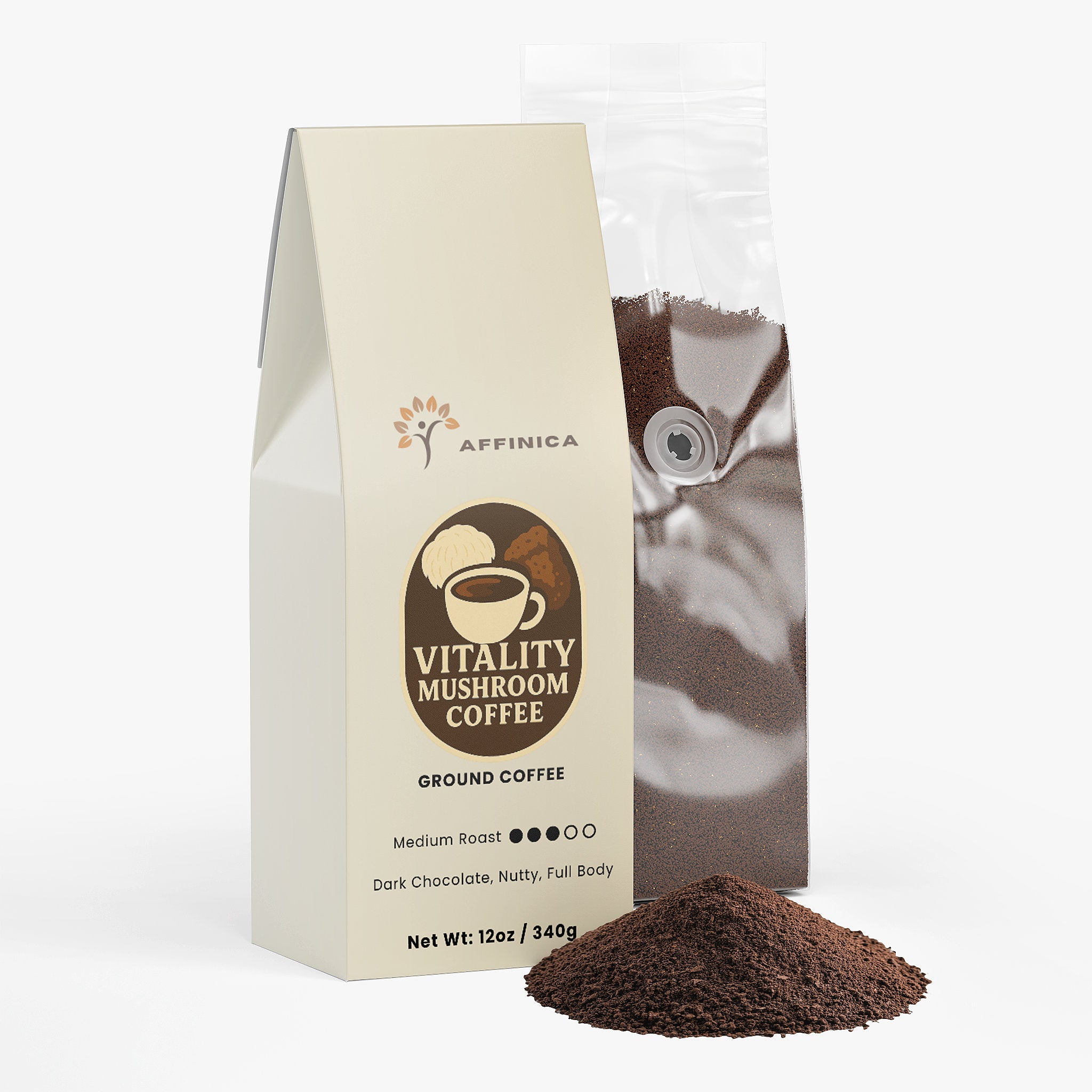 Vitality Mushroom Coffee (Medium Roast)
