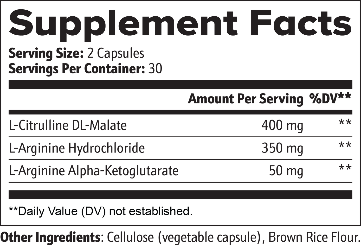 Nitric Oxide Capsules