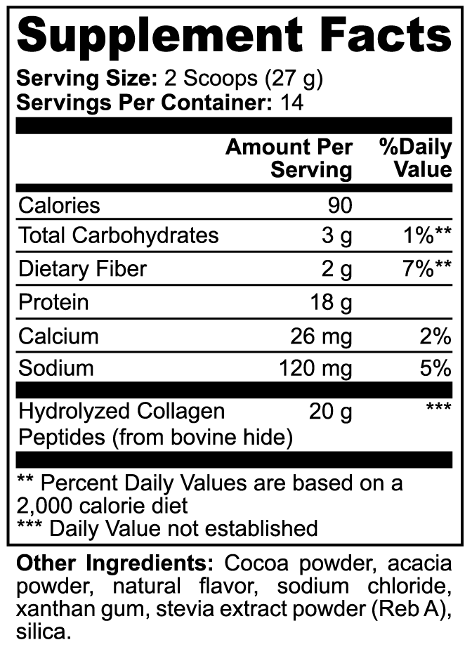 Collagen Protein Powder Chocolate