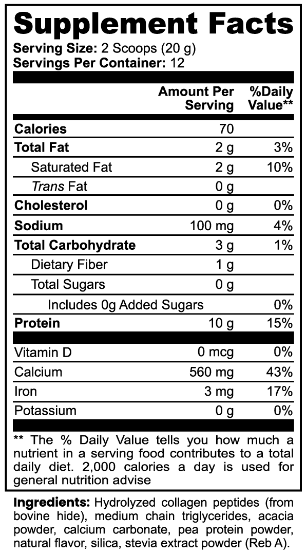 Collagen Coffee Creamer - Vanilla