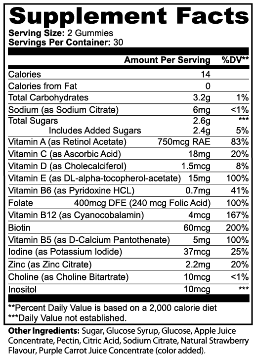Multivitamin Gummies Adults
