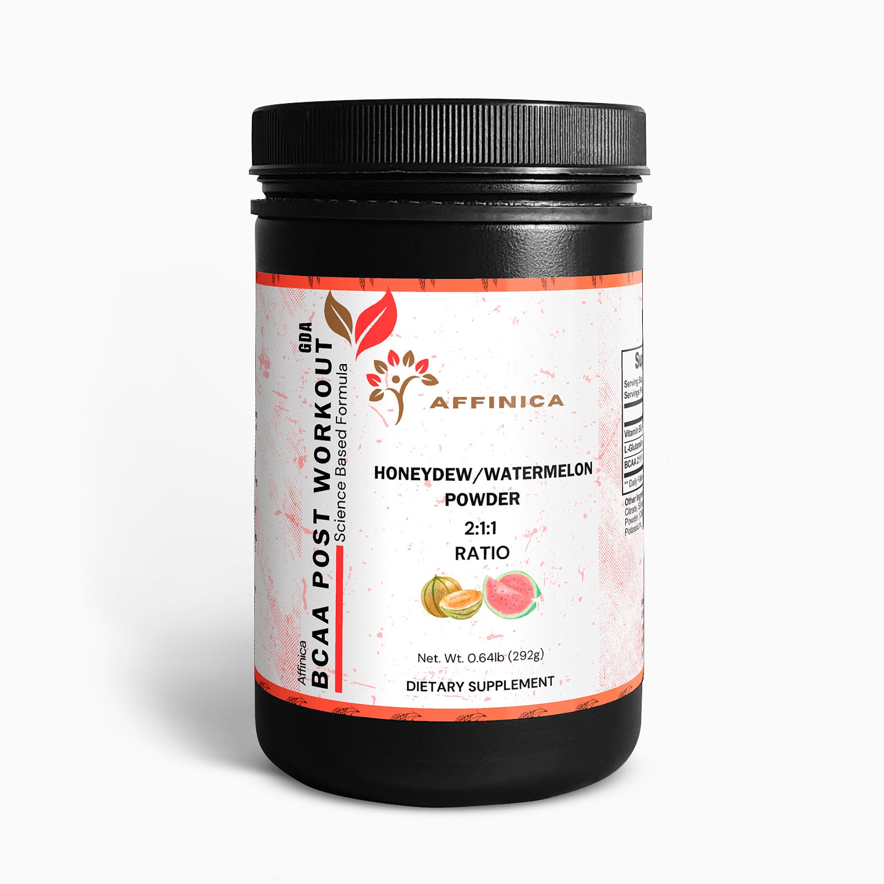 BCAA powder jar