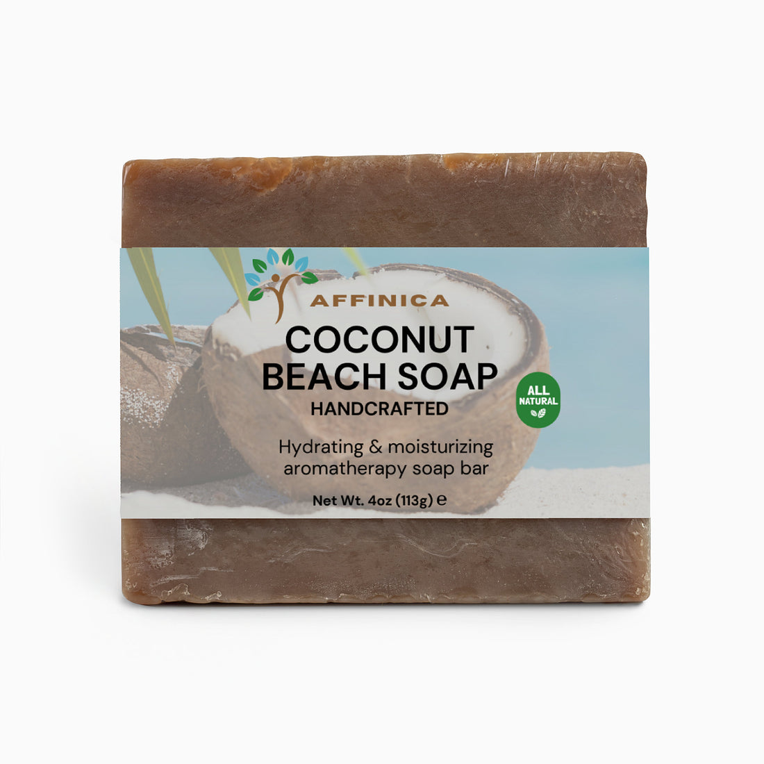 Coconut Oil Soap bar front