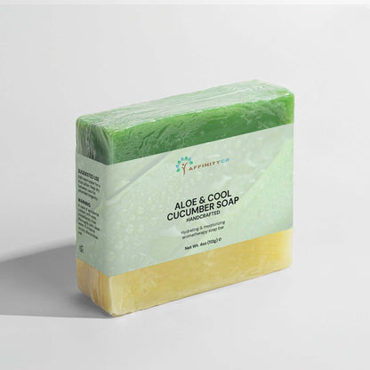 Handmade Bar Soap front and side aloe