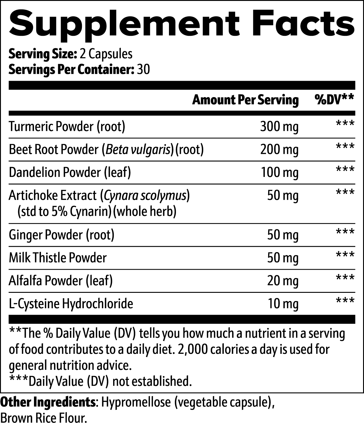 Best Milk Thistle for Liver label