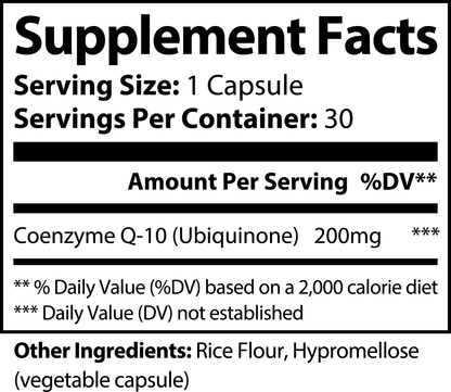 coq10 ubiquinone label