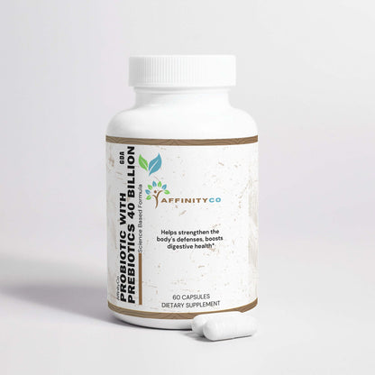 daily probiotic and prebiotic front with capsules