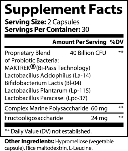 daily probiotic and prebiotic label