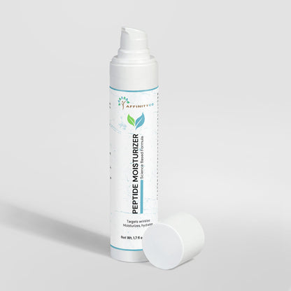 Peptide Moisturizer open top bottle