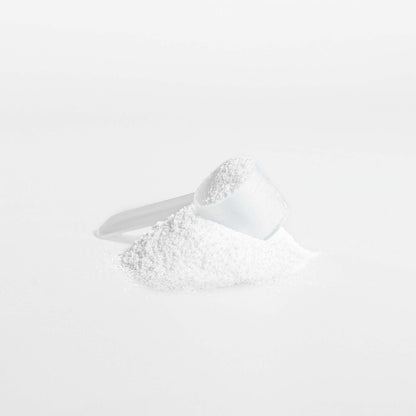 Raw Creatine Monohydrate scoop of powder