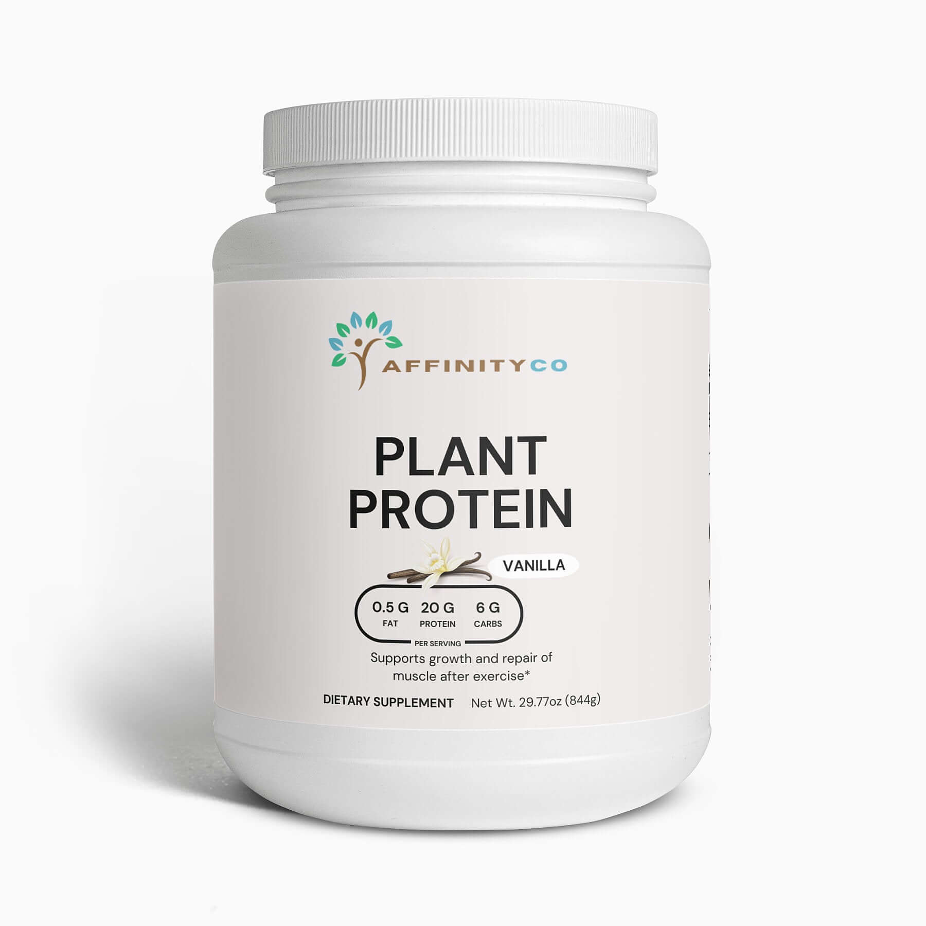 Vanilla Plant-Based Protein Powder jar