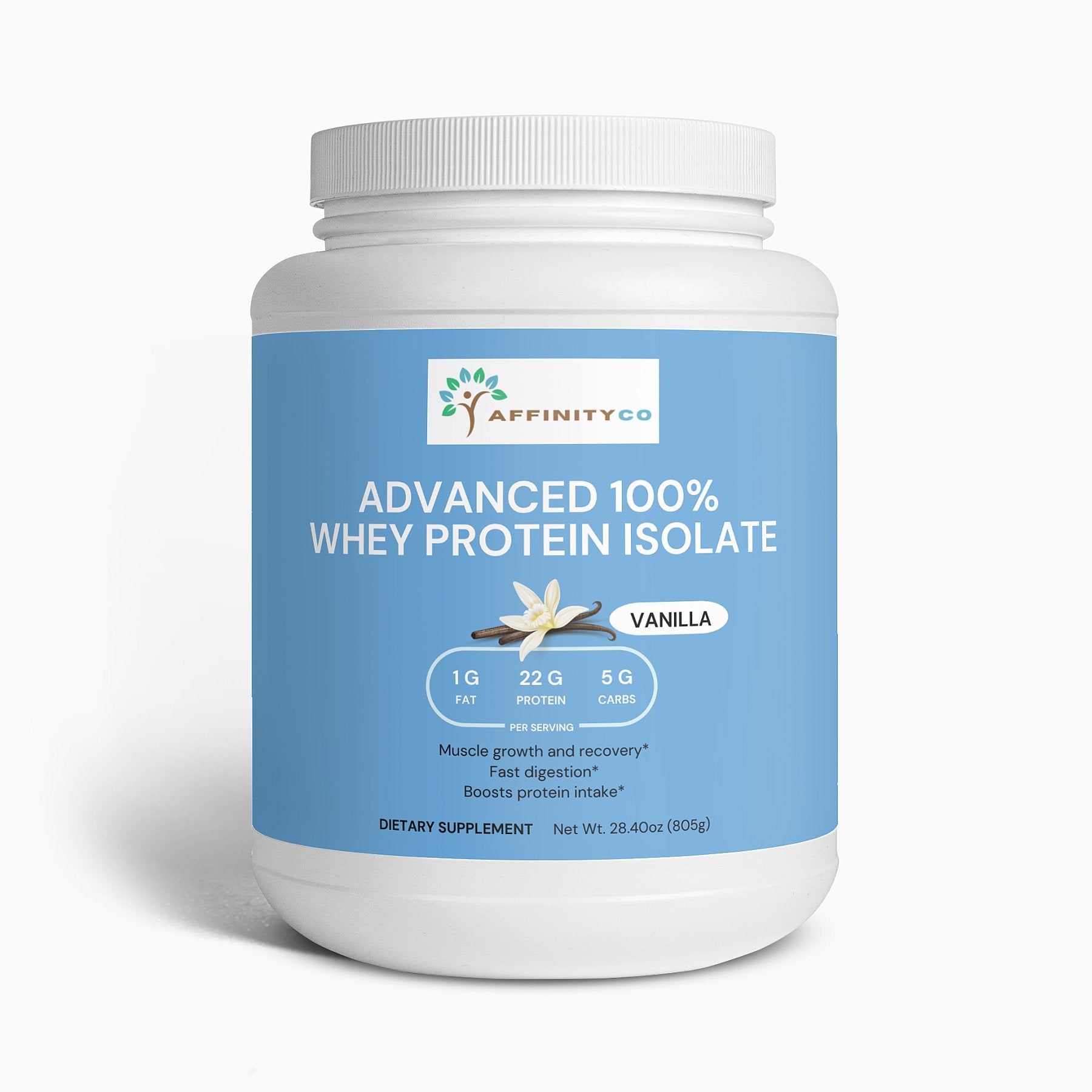 Whey Protein Isolate Vanilla jar